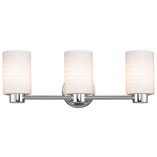 Design Classics Lighting Aon Fuse Chrome Bathroom Light 1803-26 GL1020C