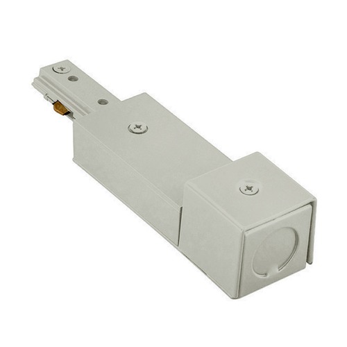 Brushed Nickel L Track Live End BX Connector by WAC Lighting