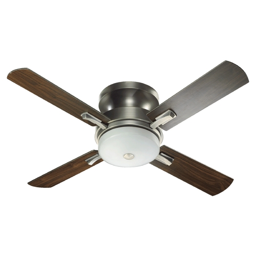 Quorum Lighting Davenport Antique Silver Ceiling Fan with Light by Quorum Lighting 65524-92