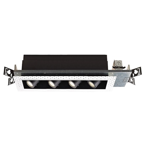 WAC Lighting Precision Multiples Black LED Recessed Can Light by WAC Lighting MT-4LD416N-S927-BK