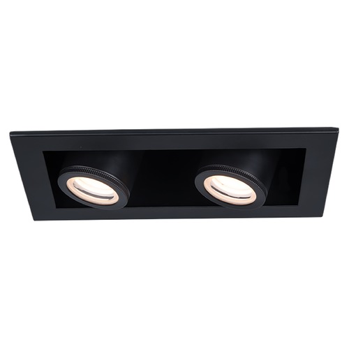 WAC Lighting Silo Multiples Black & Black LED Recessed Kit by WAC Lighting MT-4210T-940-BKBK