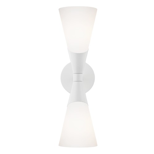 Mitzi by Hudson Valley Mitzi By Hudson Valley Mitzi Parker White Sconce H312102-WH