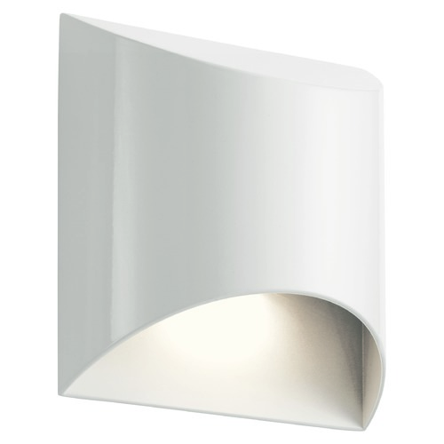 Kichler Lighting Wesley 7.50-Inch White LED Outdoor Wall Light by Kichler Lighting 49278WHLED