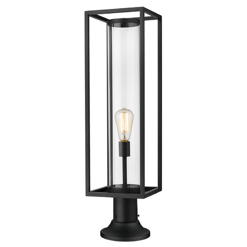 Z-Lite Dunbroch Black Post Light by Z-Lite 584PHBR-553PM-BK