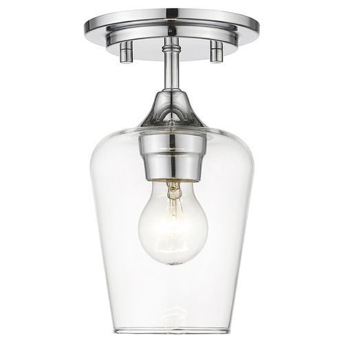 Joliet Chrome Semi-Flush Mount by Z-Lite