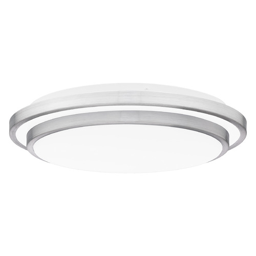 Irving LED Semi-Flush Mount in Brushed Aluminum by Quoizel Lighting