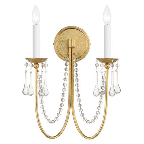 Maxim Lighting Plumette Gold Leaf Sconce