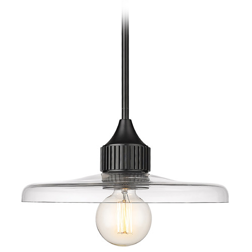 Z-Lite Paloma Matte Black Pendant by Z-Lite 821P14-MB