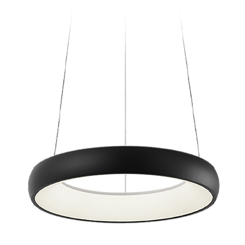 Maverick Matte Black LED Pendant by Matteo Lighting