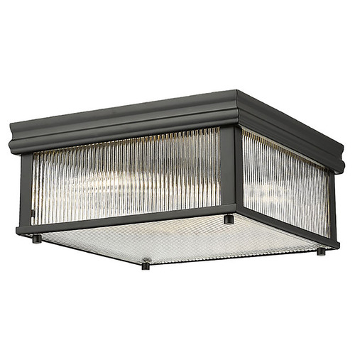 Z-Lite Z-Lite Carnaby Matte Black Flushmount Light 7504FS13-MB