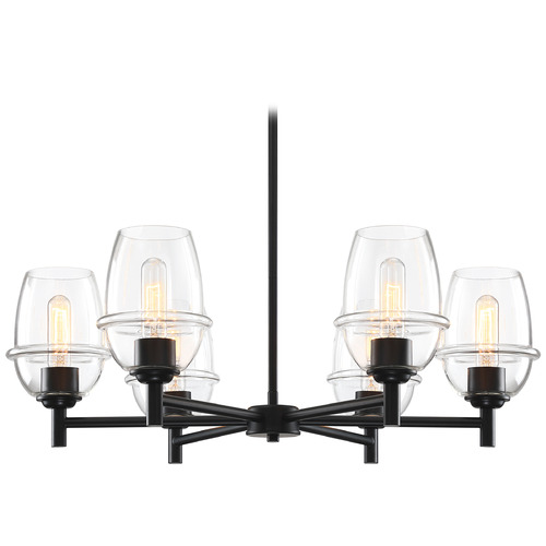 Designers Fountain Summer Jazz Matte Black Chandelier