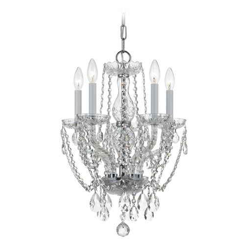 Crystorama Lighting Traditional Crystal Polished Chrome Crystal Chandelier