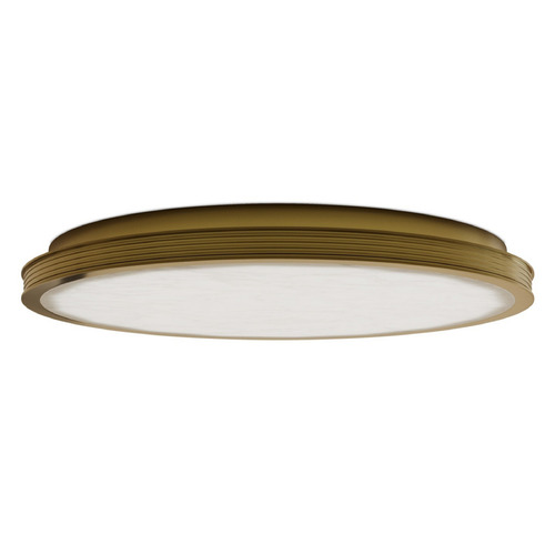 Currey and Company Aydan Natural / Polished Antique Brass LED Flushmount Light