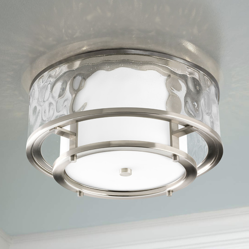 Progress Lighting Bay Court 15-Inch Flush Mount in Brushed Nickel by Progress Lighting P3942-09