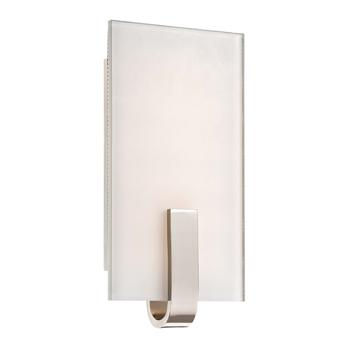 LED Sconce in Polished Nickel by George Kovacs