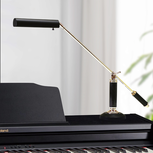 House of Troy Lighting Counter Balance Black & Brass LED Piano Lamp by House of Troy Lighting PLED192-617