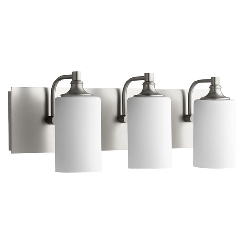 Celeste Satin Nickel Bathroom Light by Quorum Lighting