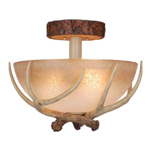 Vaxcel Lighting Lodge Noachian Stone Semi-Flush Mount by Vaxcel Lighting CF33016NS