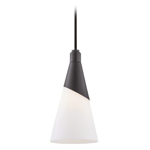 Mitzi by Hudson Valley Mitzi By Hudson Valley Parker Black Mini-Pendant Light with Conical Shade H312701-BLK