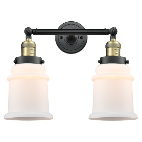 Innovations Lighting Innovations Lighting Canton Black Antique Brass Bathroom Light 208-BAB-G181