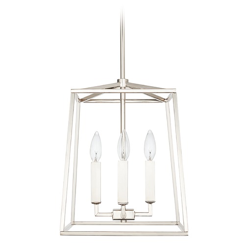 Thea 4-Light Polished Nickel Pendant by Capital Lighting