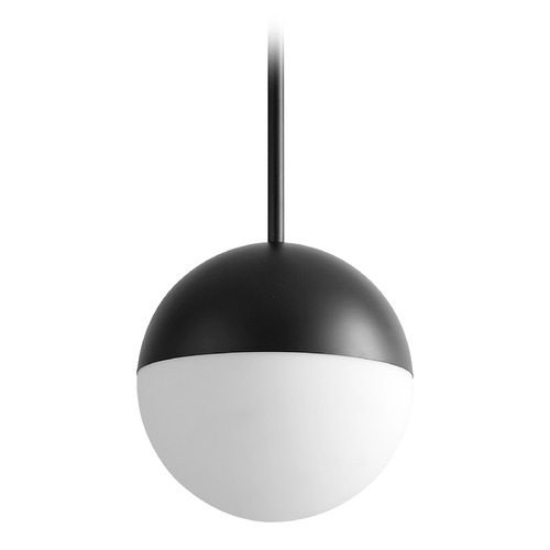 Mondo 10-Inch LED Globe Pendant in Black by Oxygen Lighting