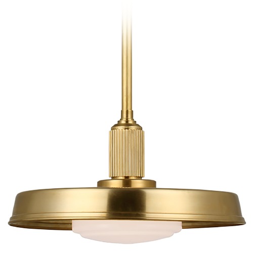 Visual Comfort Signature Collection Chapman & Myers Ruhlmann 14-Inch Pendant in Brass by Visual Comfort Signature CHC5300ABWG