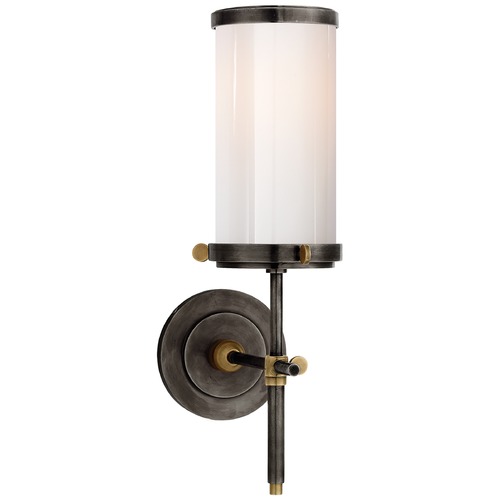 Visual Comfort Signature Collection Thomas OBrien Bryant Bath Sconce in Bronze & Brass by Visual Comfort Signature TOB2015BZHABWG