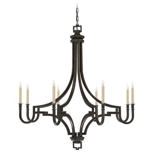 E.F. Chapman Mykonos Chandelier in Aged Iron by Visual Comfort Signature