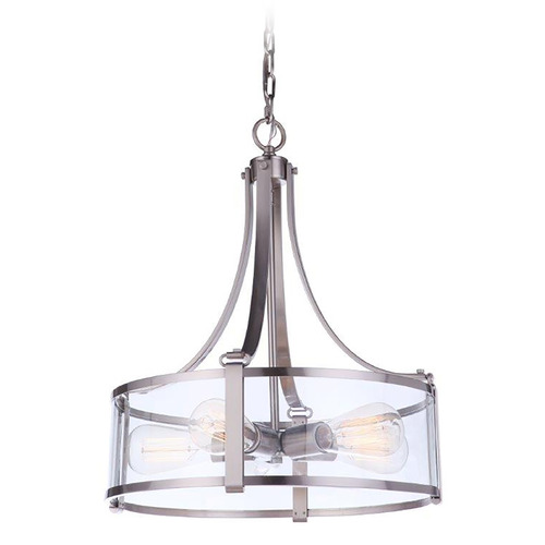 Elliot Brushed Polished Nickel Pendant by Craftmade Lighting