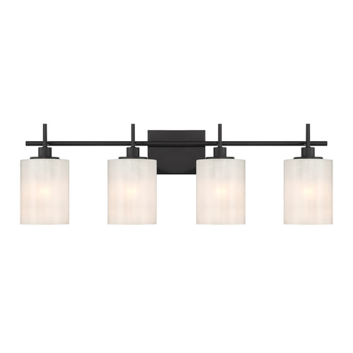 Meridian Matte Black Bathroom Light