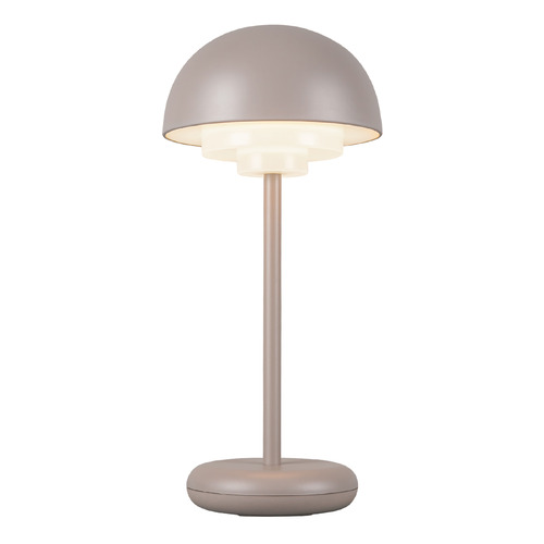 Kuzco Lighting Hinata Moonstone Gray LED Table Lamp with Bowl / Dome Shade