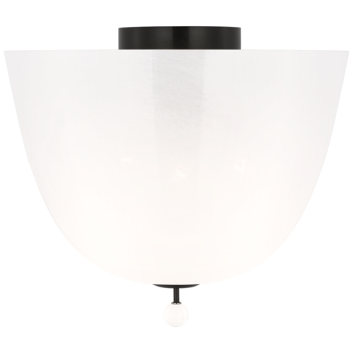 Visual Comfort Signature Collection Brisa 14-Inch Semi-Flush Mount in Bronze by Visual Comfort Signature ARN4230BZ-WSG