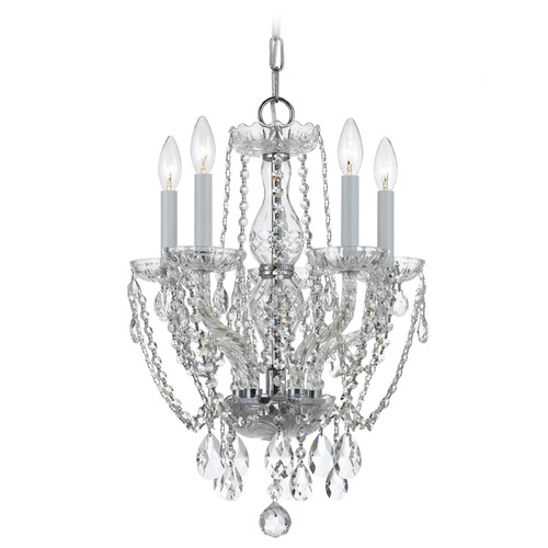 Crystorama Lighting Traditional Crystal Polished Chrome Crystal Chandelier