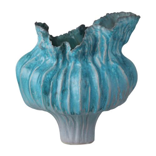 Currey and Company Flying Blue Vase