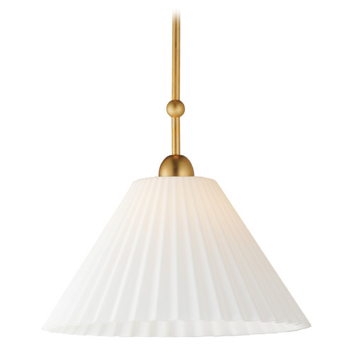 Maxim Lighting Kismet Gold Leaf Pendant Light with Fluted Shade