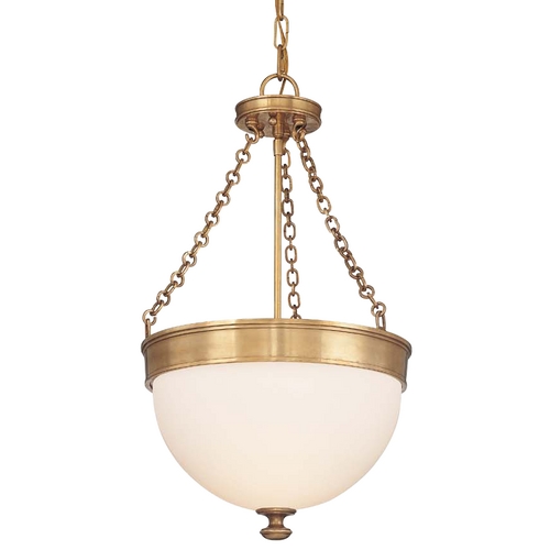 Barrington Pendant in Aged Brass by Hudson Valley Lighting