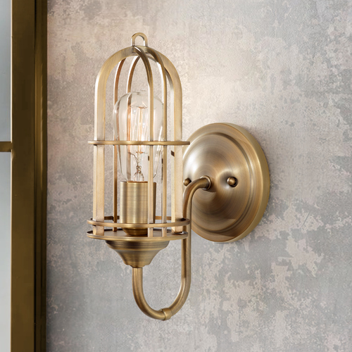 Urban Renewal Sconce in Dark Antique Brass by Generation Lighting