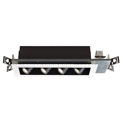 WAC Lighting Precision Multiples Black LED Recessed Can Light by WAC Lighting MT-4LD416N-F927-BK