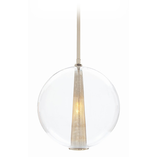 Caviar Large Pendant in Polished Nickel by Arteriors Home