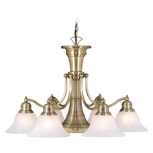Vaxcel Lighting Standford Antique Brass Chandelier by Vaxcel Lighting CH30307A