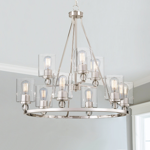 Minka Lavery Studio 5 Polished Nickel Chandelier by Minka Lavery 3079-613