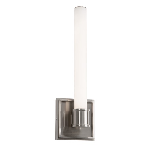 Kuzco Lighting Modern Brushed Nickel LED Sconce with White Shade 3000K 850LM WS17014-BN