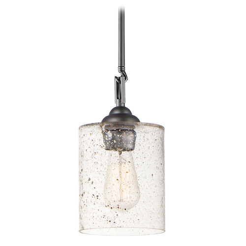 Maxim Lighting Stonehenge Bronze Mini-Pendant Light with Cylindrical Shade