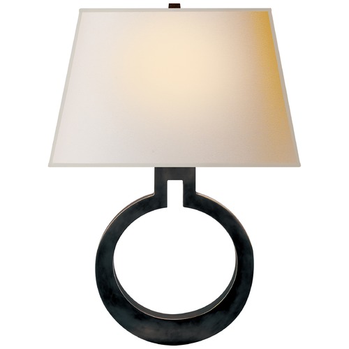 Visual Comfort Signature Collection E.F. Chapman Ring Form Wall Sconce in Bronze by Visual Comfort Signature CHD2970BZNP