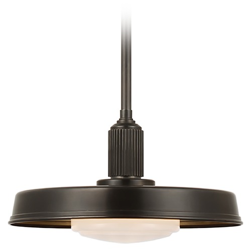 Visual Comfort Signature Collection Chapman & Myers Ruhlmann 14-Inch Pendant in Bronze by Visual Comfort Signature CHC5300BZWG
