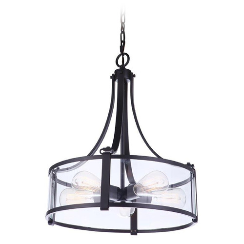 Elliot Flat Black Pendant by Craftmade Lighting