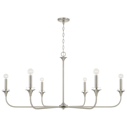 HomePlace by Capital Lighting Presley Chandelier in Brushed Nickel by HomePlace by Capital Lighting 448961BN