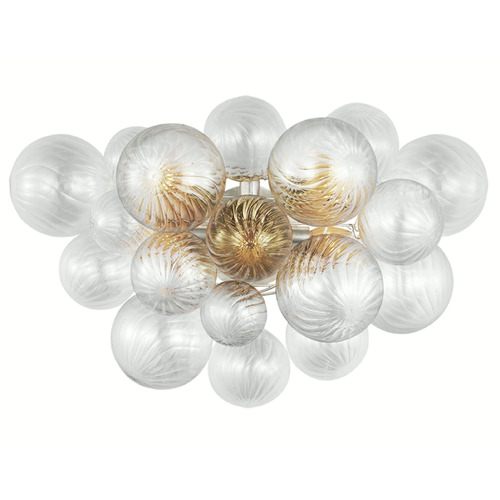 Visual Comfort Signature Collection Julie Neill Talia Sconce in Burnished Silver Leaf by VC Signature JN2006BSLCG