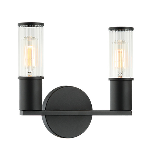 Matteo Lighting Matteo Lighting Klarice Matte Black Sconce S02802MB